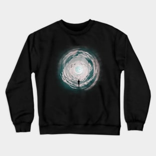 Silhouette to the moon Crewneck Sweatshirt